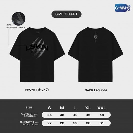 LYKN Dusk and Dawn Concert Official T-Shirt LYKN Claw version