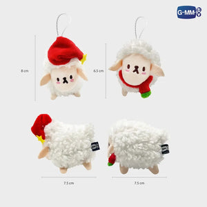 CHRISTMAS SHEEP COUPLE PLUSH DOLL KEYCHAIN | TICKET TO HEAVEN
