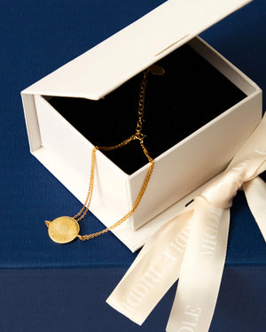 [Pre-Order] Suntrace Logo Double Strand Anklet | Middle Riddle Club