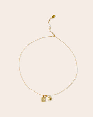 [Pre-Order] Golden Hour Necklace — MRD & Sun Pendant