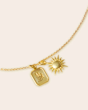 [Pre-Order] Golden Hour Necklace — MRD & Sun Pendant