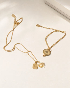 [Pre-Order] Golden Hour Necklace — MRD & Sun Pendant
