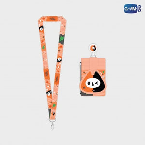 [Awaiting Stock] Character Leather Multi Card Holder with Strap