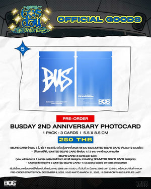 [Pre-Order] BUSDAY 2ND ANNIVERSARY PHOTOCARD