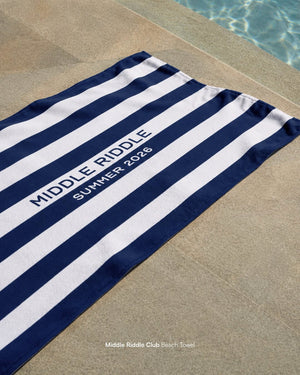 Middle Riddle Club Beach Towel | Middle Riddle Club