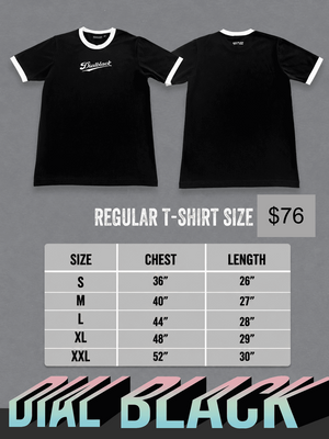 [Pre-Order] Regular Tee | Phuwin Dial Black
