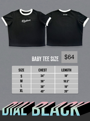 [Pre-Order] Baby Tee | Phuwin Dial Black