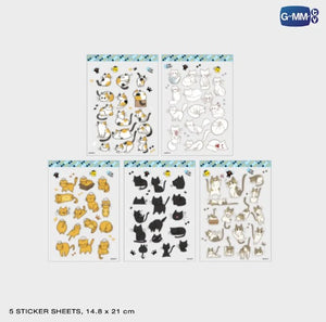 [Awaiting Stock] CAT CHEER CAFE STICKER SET | เปย์รักด้วยแมวเลียง CAT FOR CASH