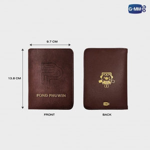 [Awaiting Stock ] Pond Phuwin Leather Passport Holder | Pond Phuwin Rendezvous fancon