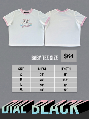 [Pre-Order] Baby Tee | Phuwin Dial Black