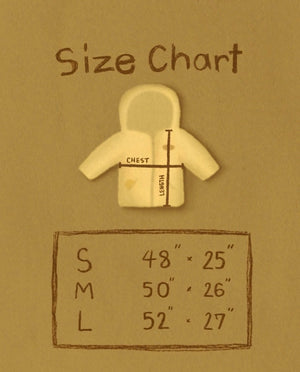 The Happy Hoodie Size Chart