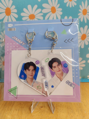 GMMTV Heart Puzzle Acrylic Keychain