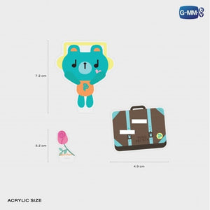 [Awaiting stock] Permpoon Arylic Clip Stand with PondPhuwin Photocard | Pond Phuwin Rendezvous fancon