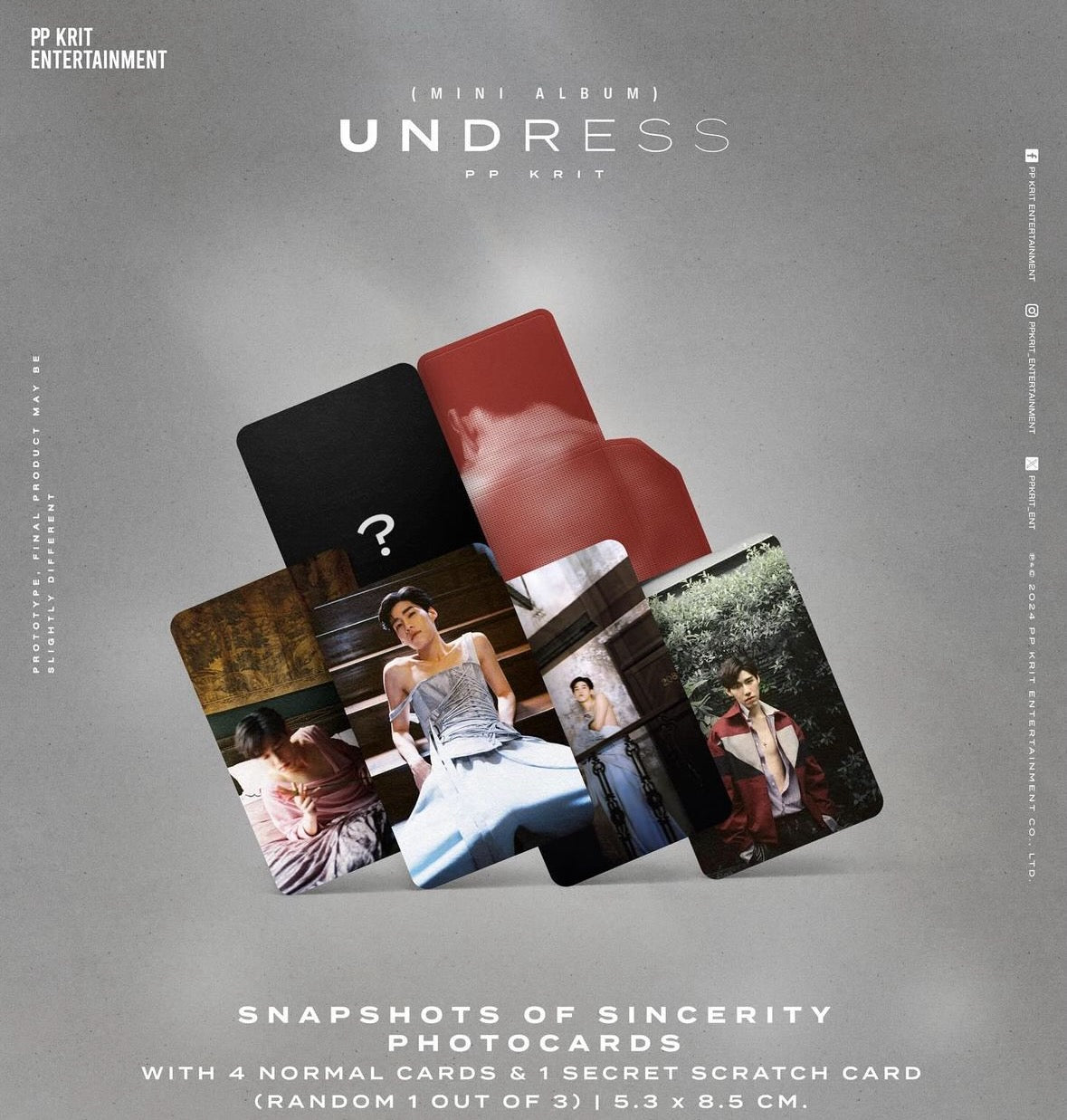 PP KRIT UNDRESS Mini-Album BOXSET