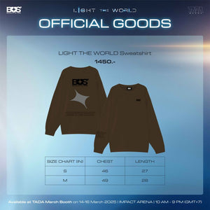 [Awaiting Stock] BUS Light the World Sweatshirt - Size Small (Brown)